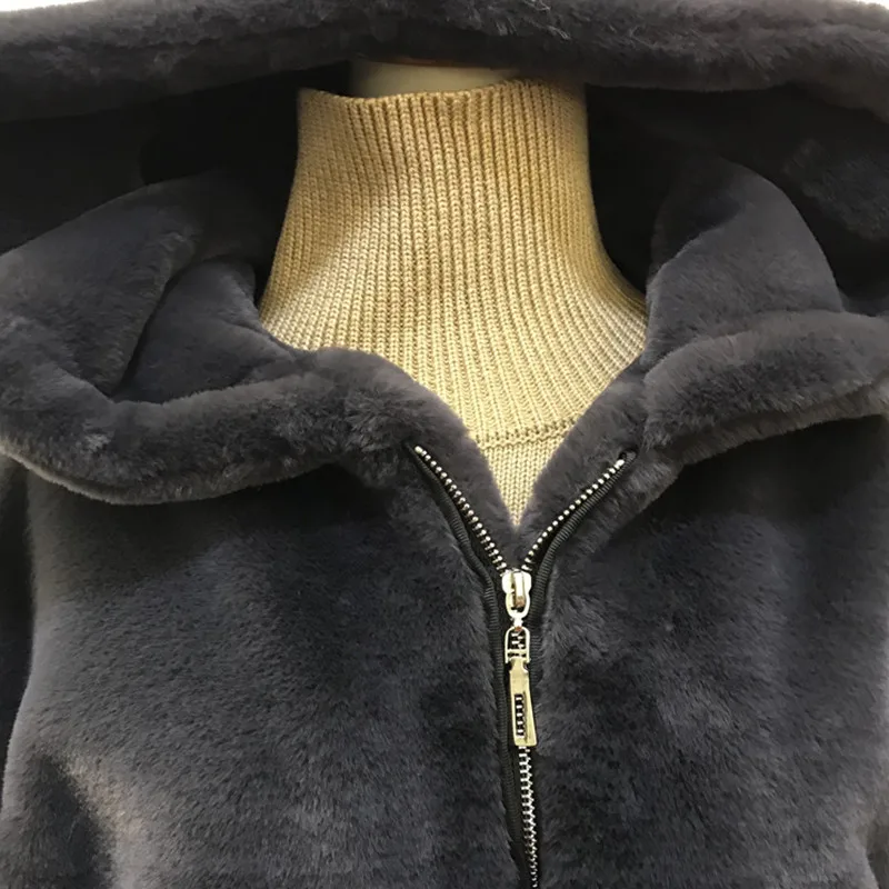 WSYORE осенне зимнее пальто из искусственного кроличьего меха новинка Euaropen