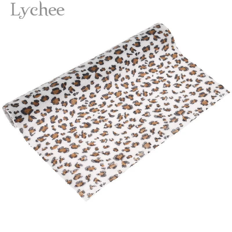 Lychee Life 1 шт. A4 бархатные леопардовые Искусственные кожаные ткани высокого качества Синтетическая Кожа DIY материал для одежды сумки - Цвет: 1