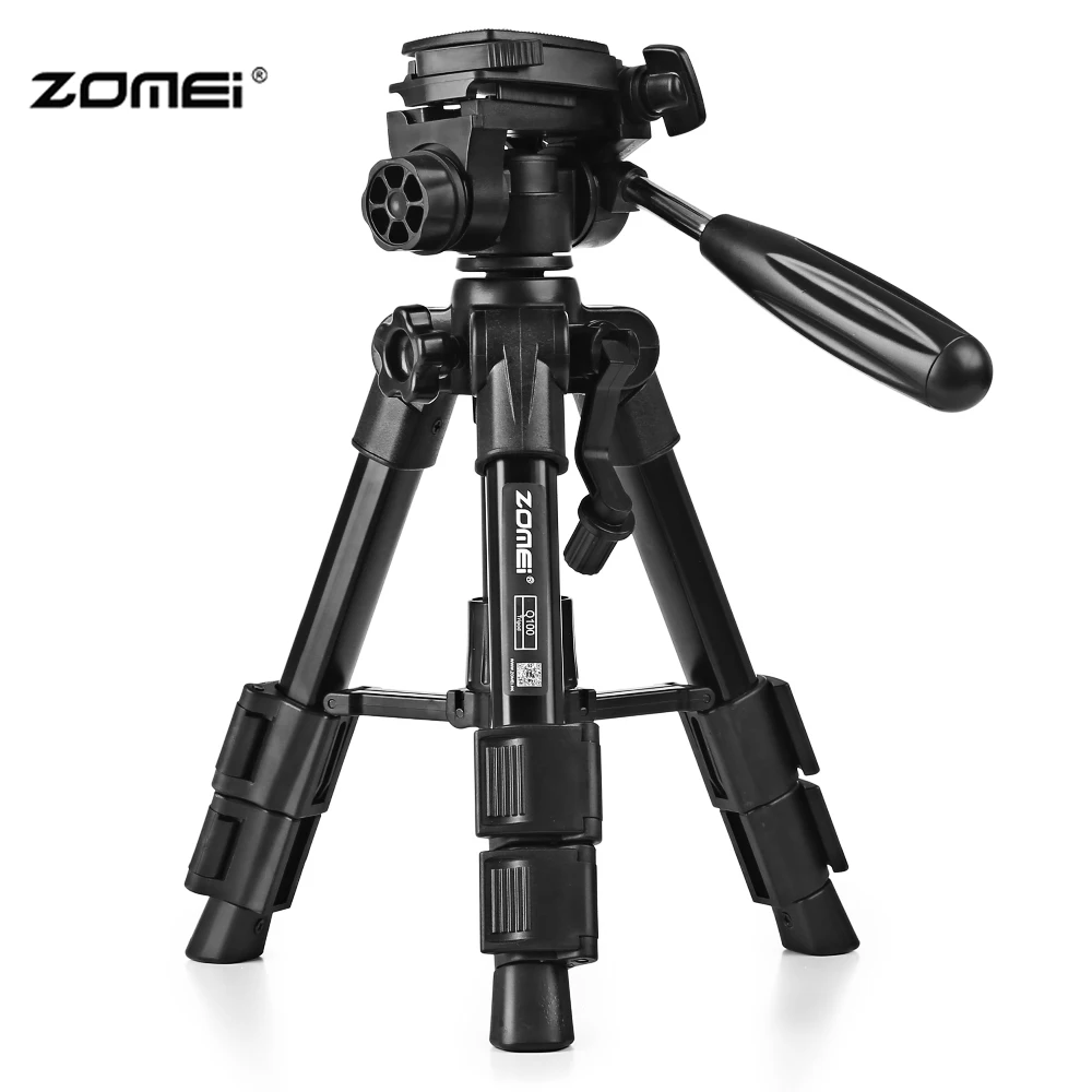 Zomei Q100 Алюминий 3 способ телеметрией головкой Quick Release Plate Мини Путешествия