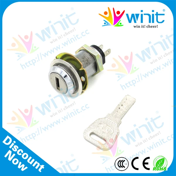 S shape cam lock for door cabinet coin operated 22mm with flat key | Спорт и развлечения