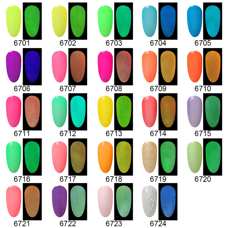 Fairyglo для ногтей гель 10 мл светится в темноте Краски лака Varinshes личная гигиена лак