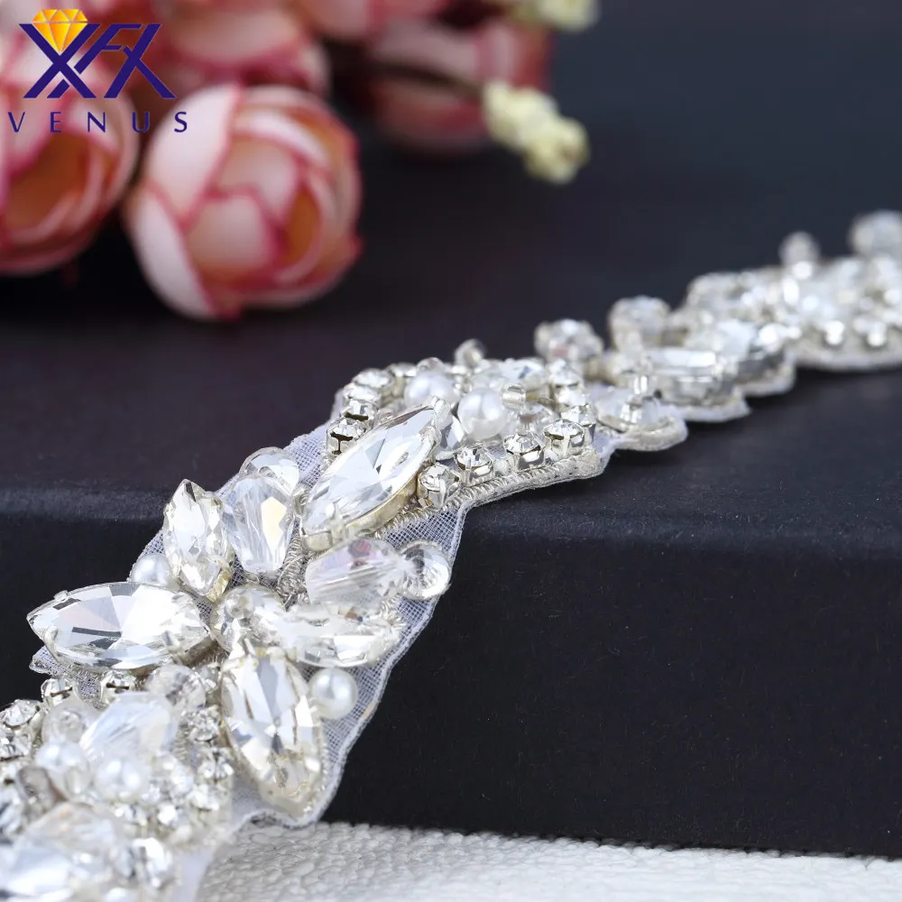 XFX Венера 30 шт. с аппликацией из горного хрусталя и бусинами пояс для свадьбы