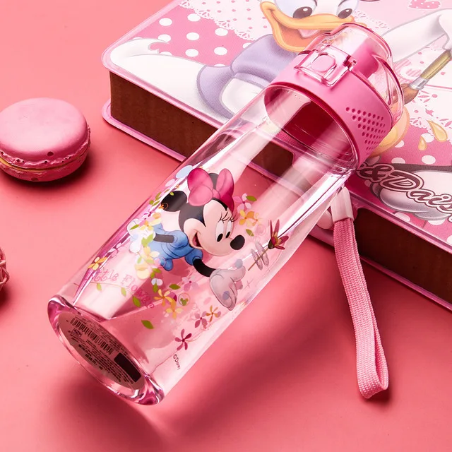 Disney princess/Новинка; детская бутылка для воды с ремешком; чашки для маленьких мальчиков и девочек; tutints Mickey mousesummer; переносной чайник; чашки - Цвет: 2