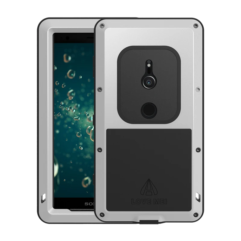 Водонепроницаемый чехол Love Mei для Sony Xperia XZ2 5 7 дюйма ударопрочный алюминиевый Compact