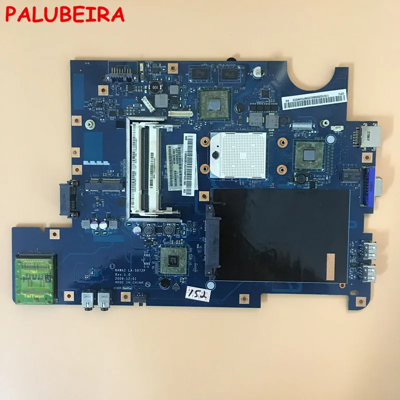 PALUBEIRA для lenovo G555 Материнская плата ноутбука LA 5972P с видеокартой чипов и полностью