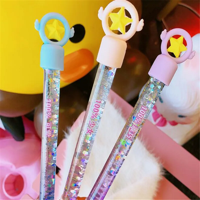 Аниме карта Captor Cardcaptor Sakura Star цветная ручка с зыбучим песком Шариковая школьные