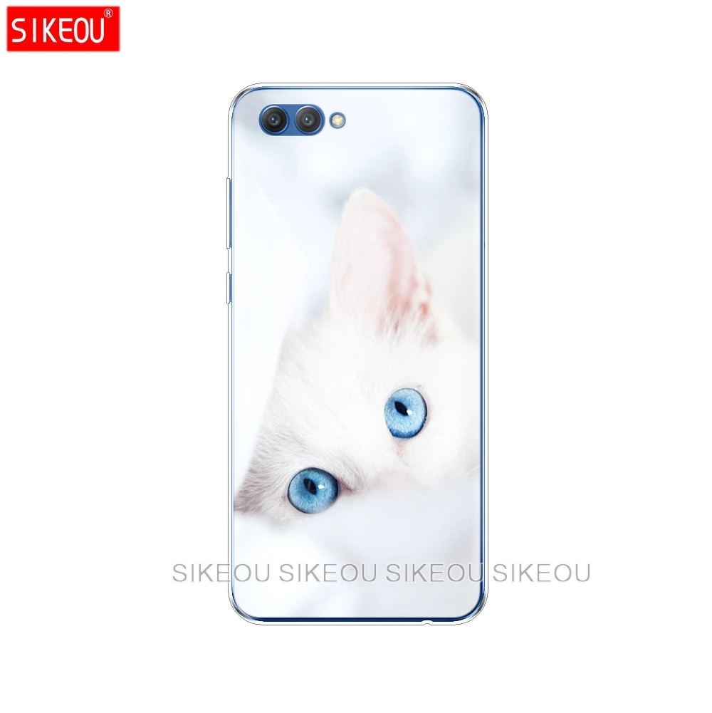 Силиконовый чехол для телефона Huawei Honor 10 V10 3c 4C 5c 5x 4A 6A 6C pro 6X 7X 6 7 8 9 LITE Черный кот