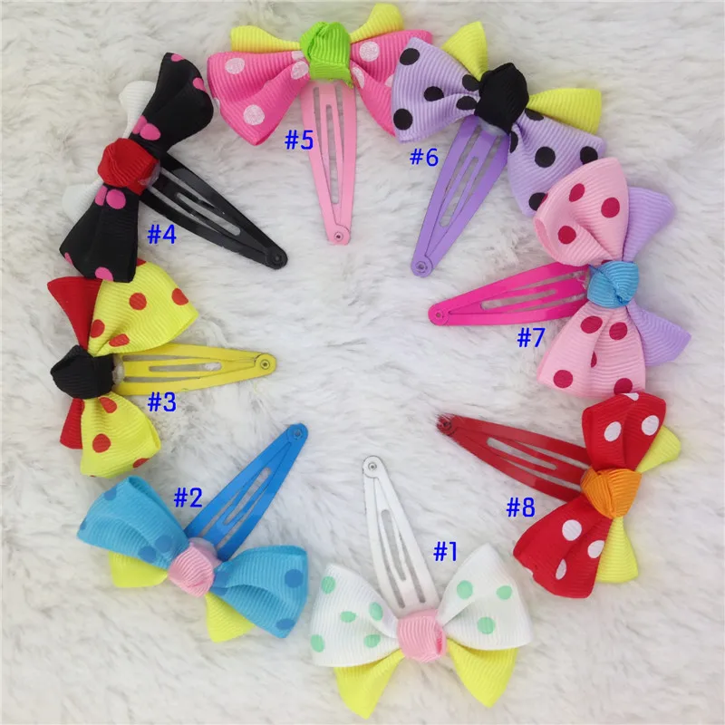 Лента для волос с бантом в горошек 2 дюйма 20 шт./лот |