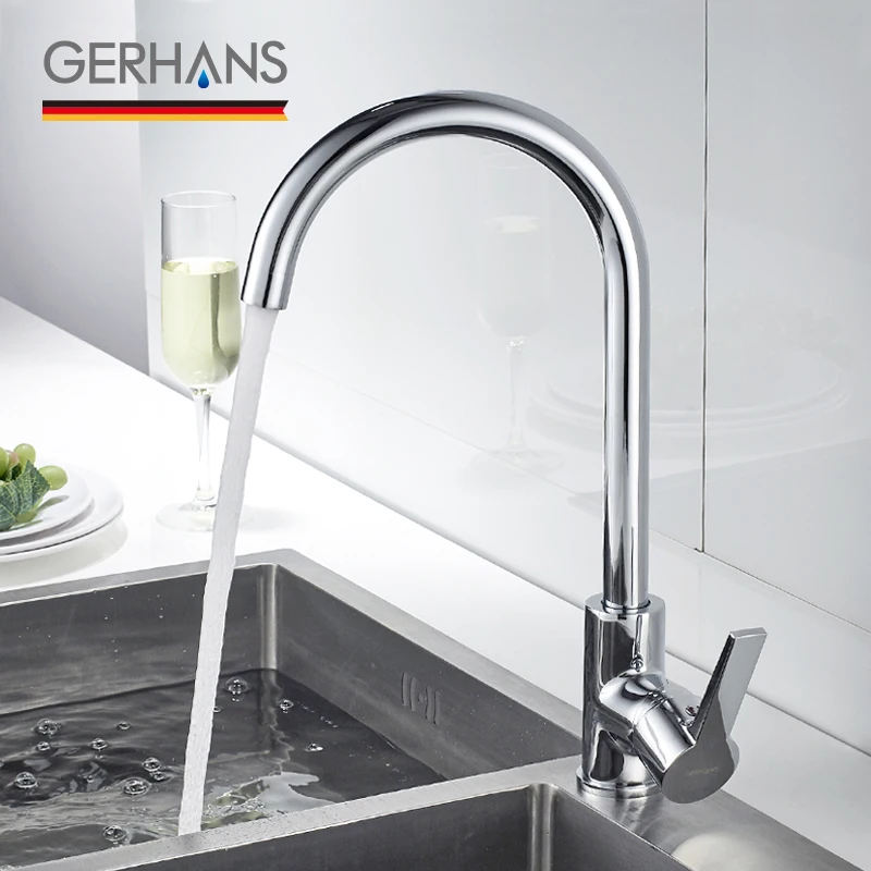 GERHANS Irismart высокий кухонный кран Современный высококачественный хромированный