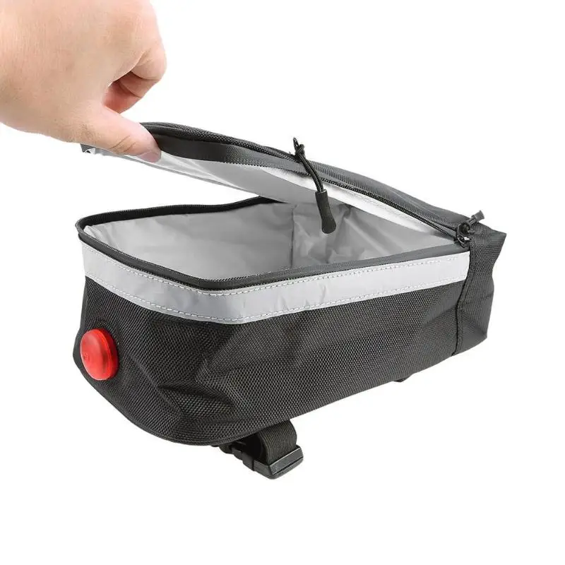 B-SOUL Splashproof велосипедная сумка на заднее сиденье задняя Сумка для багажника сумка с подсветкой MTB мешочек для сиденья задняя стойка задний Чехол для хранения заднего сиденья