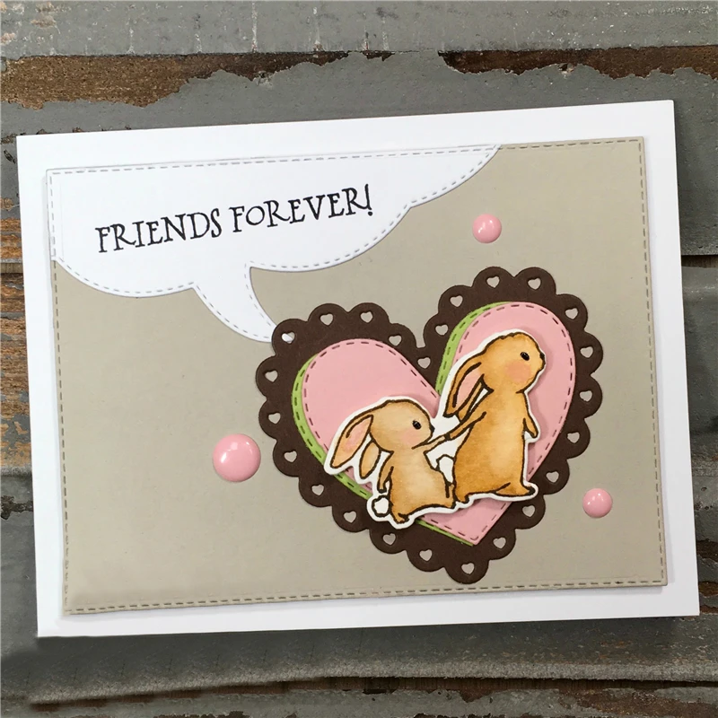 GJCrafts Пасхальный кролик животное металлические режущие штампы и для Scrapbooking