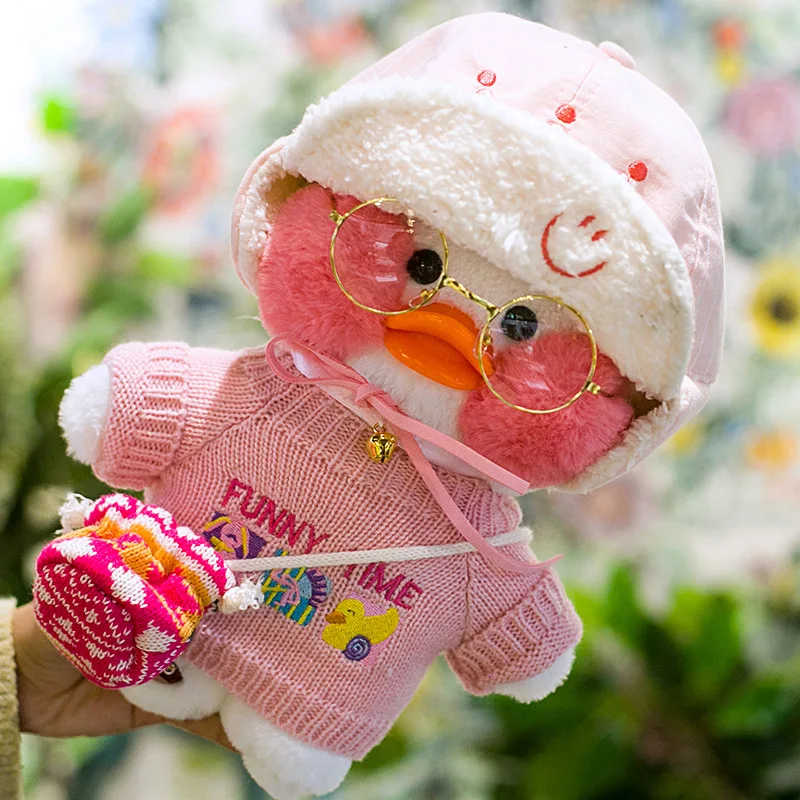 INS Lalafanfan CafeMimi милые мягкие игрушки с животными желтое розовое белое платье куклы