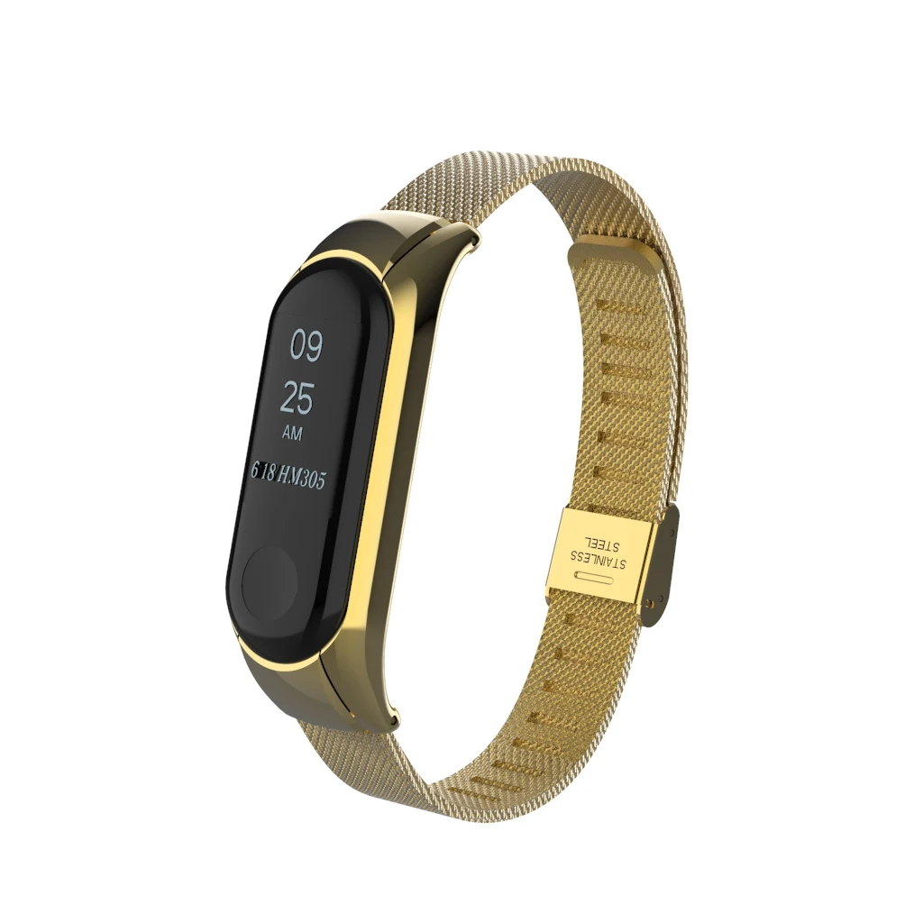 Металлический ремешок для Mi band 3 браслет из нержавеющей стали без винтов Xiaomi mi