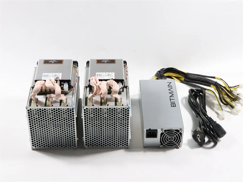 2 шт б/у Antminer Z9 Mini 10k Sol/s 300W с 1pc BITMAIN APW3 1600W PSU Asic Equihash Miner Mine ZEN ZEC BTG