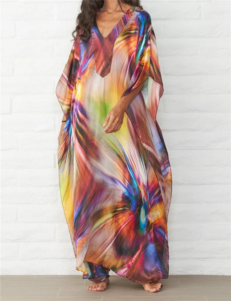 Пляжная хлопковая накидка-парео для пляжа пляжная одежда большого размера