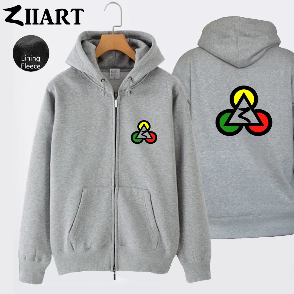 Куртка ZIIART Мужская Флисовая с капюшоном клубный пирамиды Египта Ямайки регги