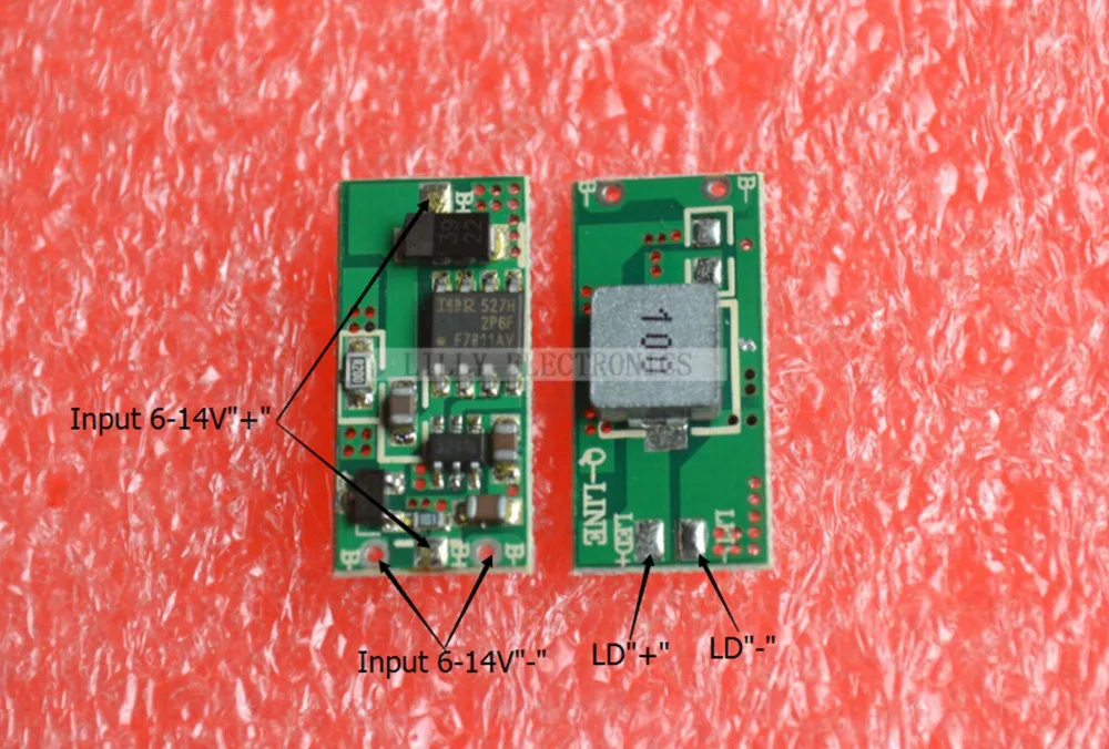 Плата привода лазерного диода 445nm 520nm 1W PCB 6 14V входное напряжение|input|input board |
