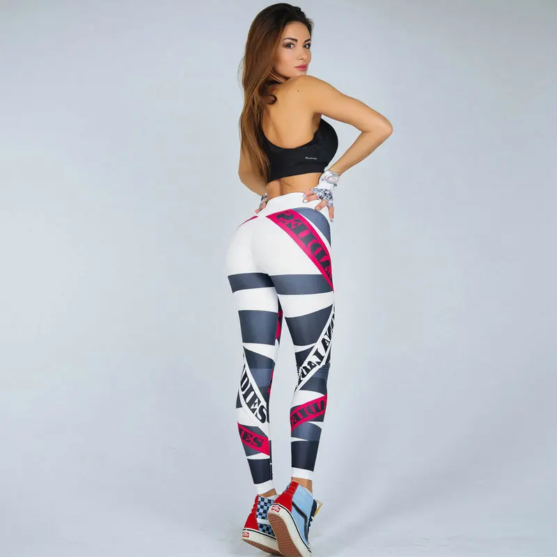 NORMOV/Новые Модные женские леггинсы с принтом высокой талией сексуальные штаны |