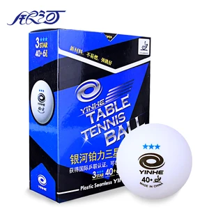 6 шариков YINHE, новые пластиковые шарики для настольного тенниса с 3 звездами, 40 + мм, ITTF, бесшовные шарики для пинг-понга