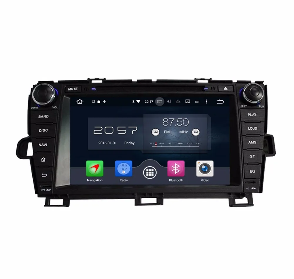 Octa Core 2 din 8&quot Android 6.0 Car Radio DVD GPS for Toyota Prius 2009-2013 With 4GB RAM Bluetooth 32GB ROM USB Mirror-link |