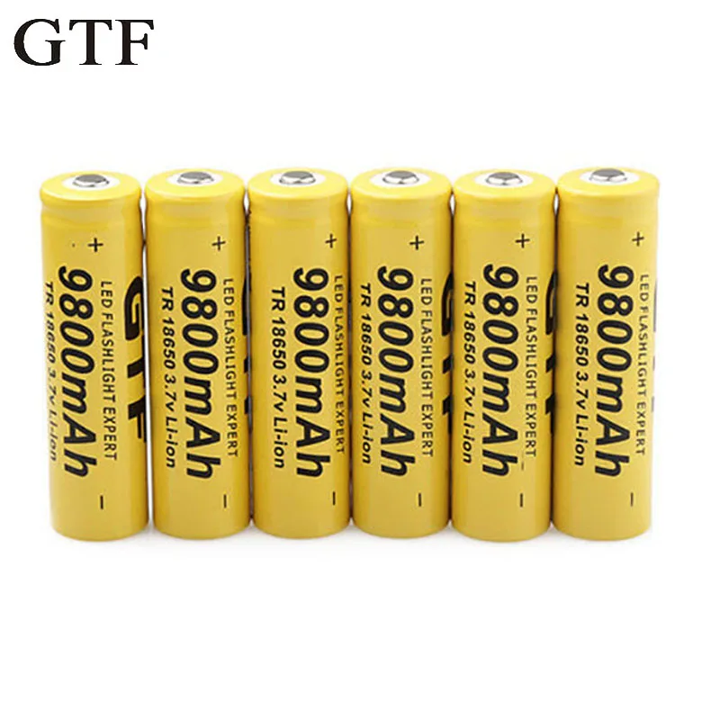 18650 3 7 V 9800mah перезаряжаемый литий ионный аккумулятор для Светодиодный фонарь