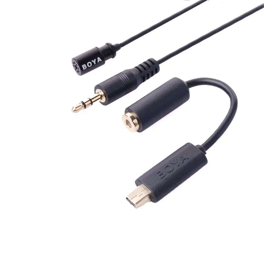 Boya BY LM20 петличный конденсаторный микрофон клип USB для HERO4/3 +/3 с всенаправленным