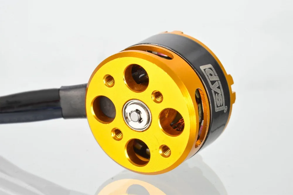 4 шт./лот DYS BE1806 1400KV 2300KV бесщеточный мотор черный/золотой черный издание для