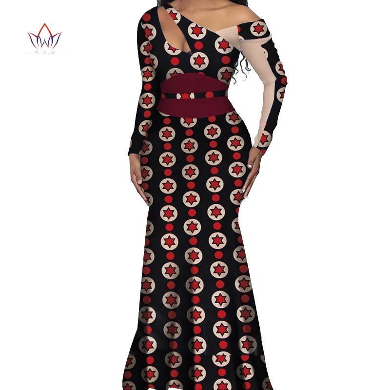 Vestidos африканские платья для женщин Дашики элегантное вечернее платье размера плюс Srapless традиционная африканская одежда WY4526