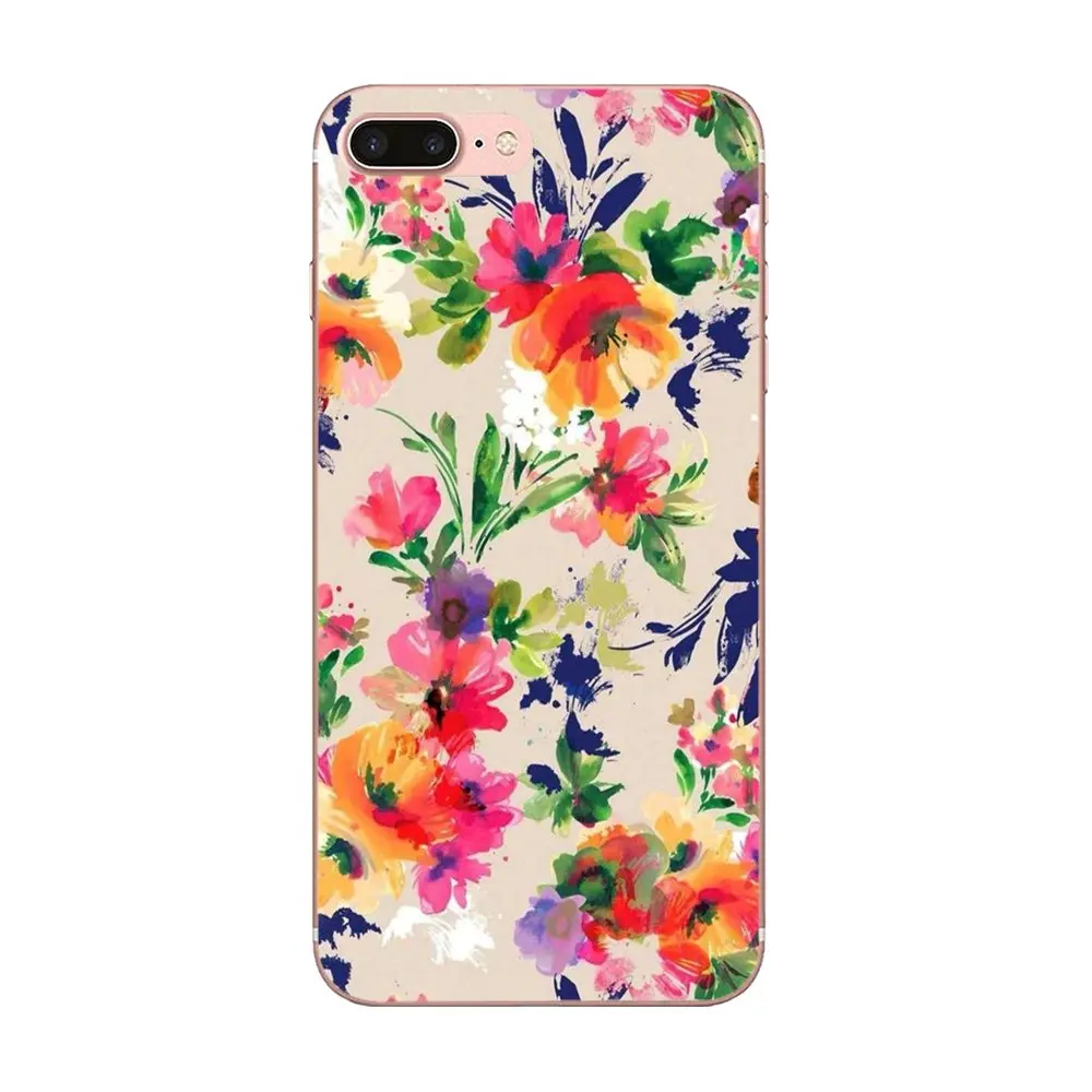 For Sony Xperia Z Z1 Z2 Z3 Z4 Z5 compact Mini M2 M4 M5 T3 E3 E5 XA XA1 XZ Premium Luxury Colorful Flower Leaf | Мобильные телефоны