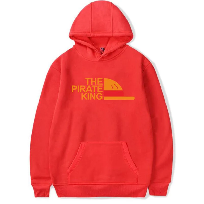 The Pirate King Hoodie For Women Men Harajuku Sweatshirt Hip Hop Streetwear Japanese Anime luffy Pullover Hooded Jacket Male | Мужская