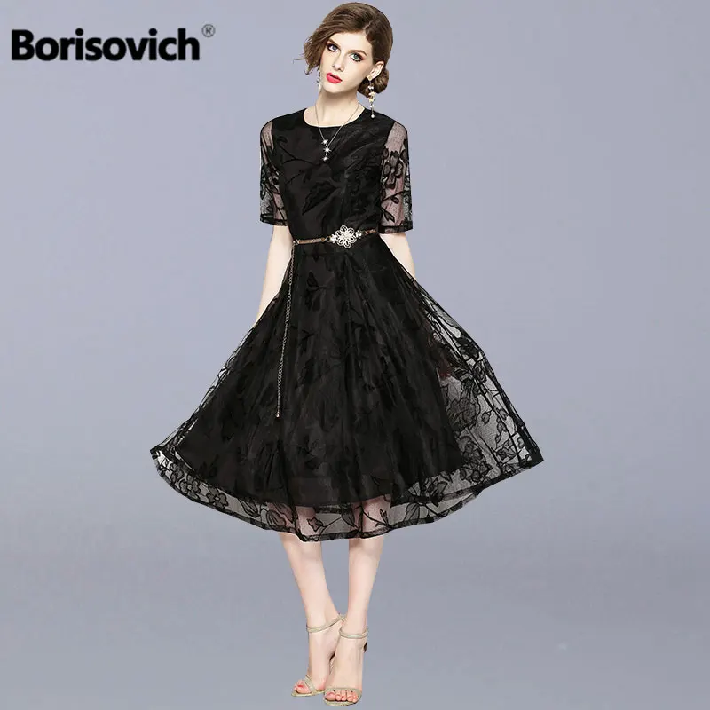 Borisovich Новинка 2018 летнее Модное Элегантное тонкое женское вечернее платье в