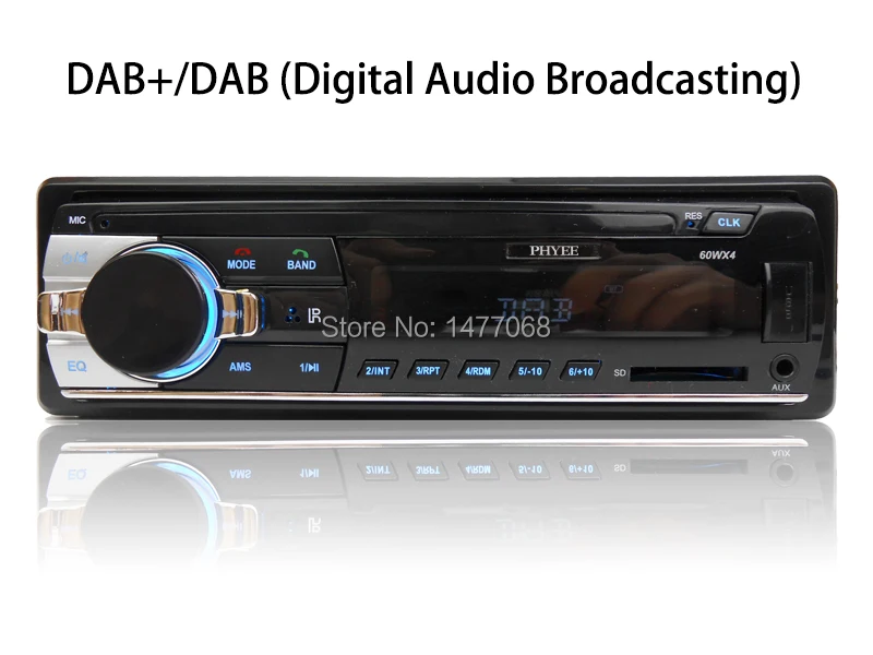 1 Din автомагнитола DAB Авторадио Bluetooth Авто Аудио Стерео RDS AM FM MP3 USB SD Aux-in-dash ISO головное устройство PHYEE SX-MP3520DAB