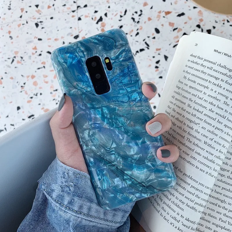 DCHZIUAN раковины мраморный чехол для телефона s для samsung Galaxy S10 Plus S10 чехол для samsung S8 S9 Plus Note 8 9 силиконовый чехол