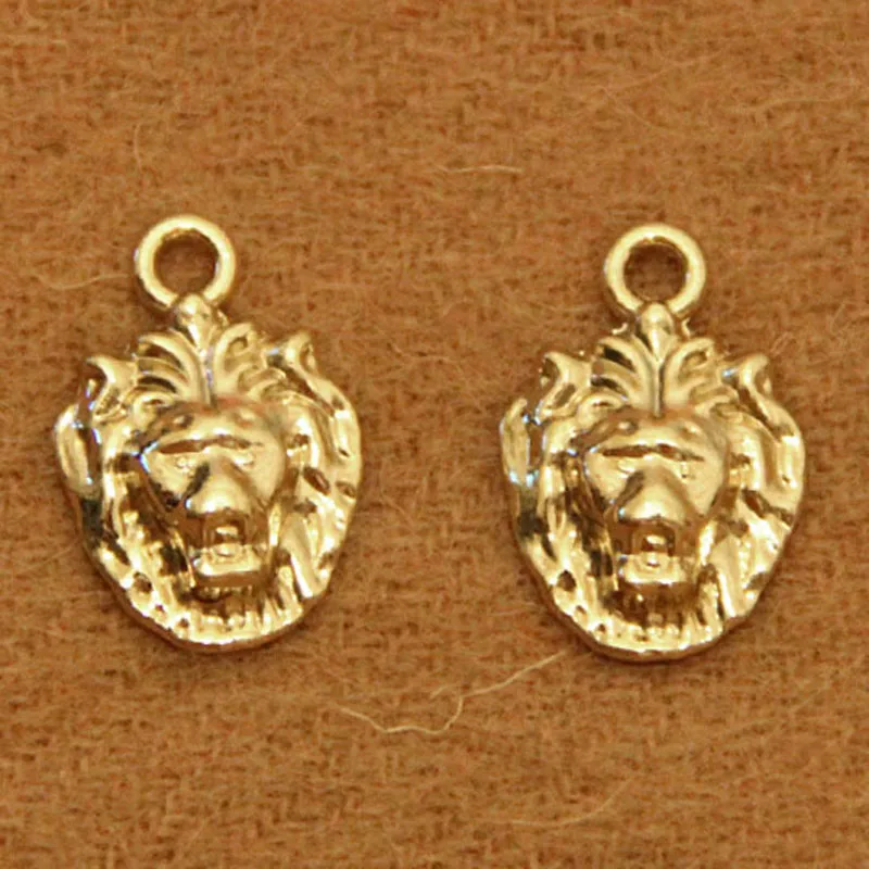 Изысканный Золотой слайдер с головой льва на молнии сделай сам сумка для обуви