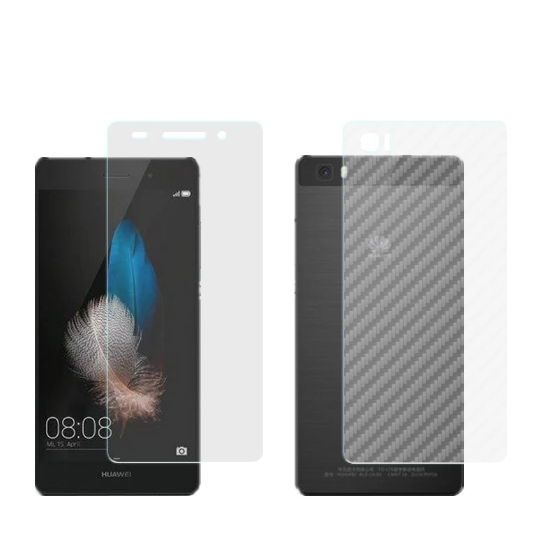 Мягкая задняя пленка + закаленное стекло Защита экрана для Huawei P6 P7 P8 Lite P9 P10 P20 Pro 2017
