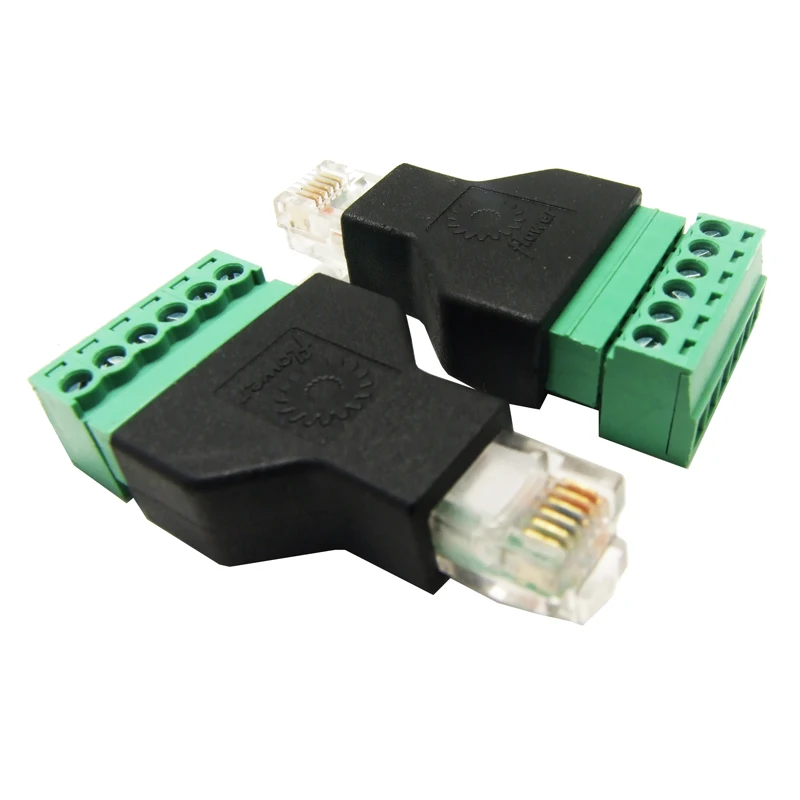 Разветвитель RJ12 6Pin для системы видеонаблюдения|connector|adaptor |