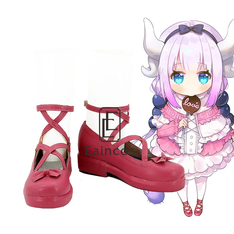 Аниме Kobayashi san Chi no Maid Dragon Miss Kobayashi's Kanna Kamui вечерние туфли для косплея