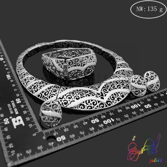 

YULAILI Free Shipping Ladies Costume Four Pieces Gold Color Jewelry Sets