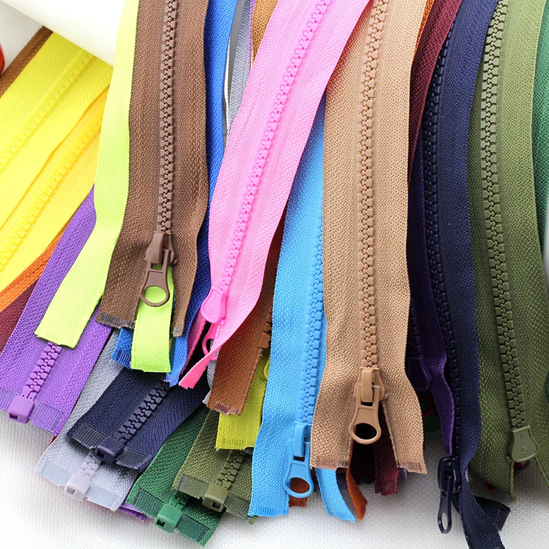 5pcs 5# resin open end 70cm90cm zipper for shoes down jacket coat garment zippers DIY craft sewing clothing bag accessory | Дом и сад