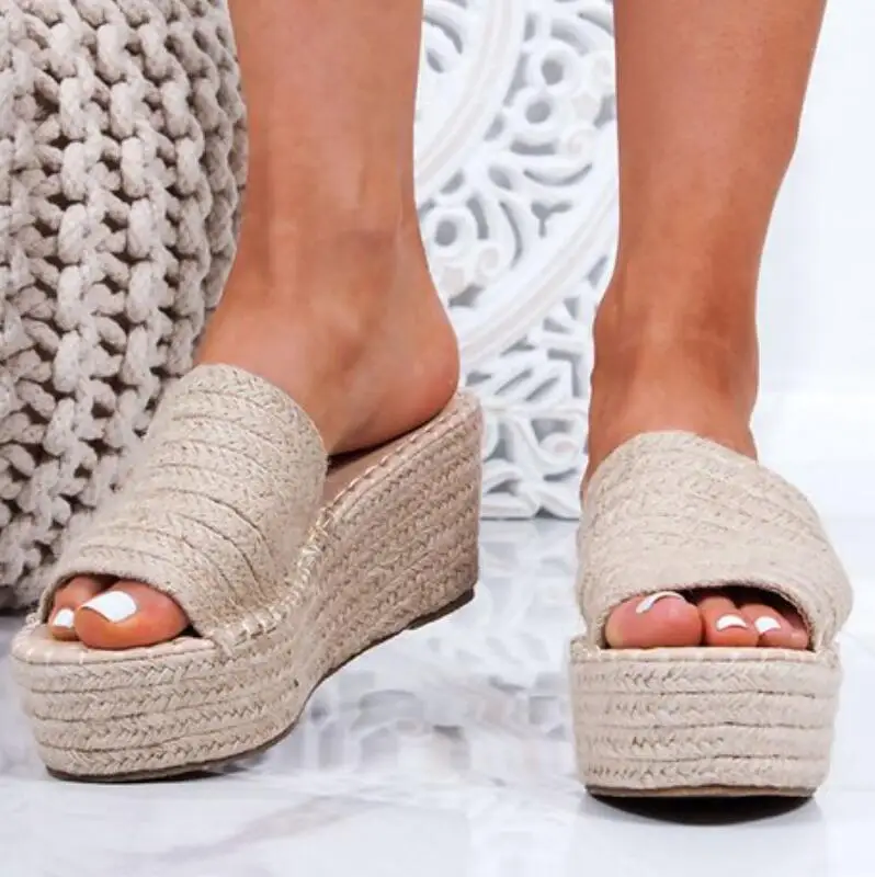 Sandalias mujer женские летние пляжные босоножки на среднем каблуке легкая обувь