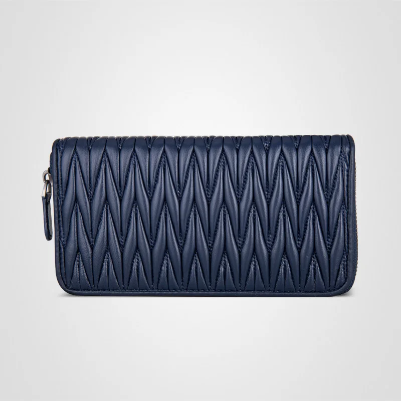 Высококачественный Длинный дизайнерский кошелек из овечьей кожи | Багаж и сумки