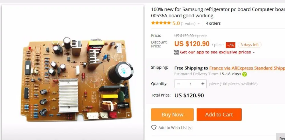 100% новый для Samsung Холодильник ПК компьютер доска DA41 00288A 00536A хорошие рабочие|samsung