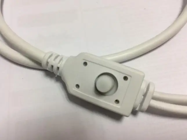 Кабель OSD 90 см с портом питания + видеопорт меню для фотографий (белый кабель)|cable