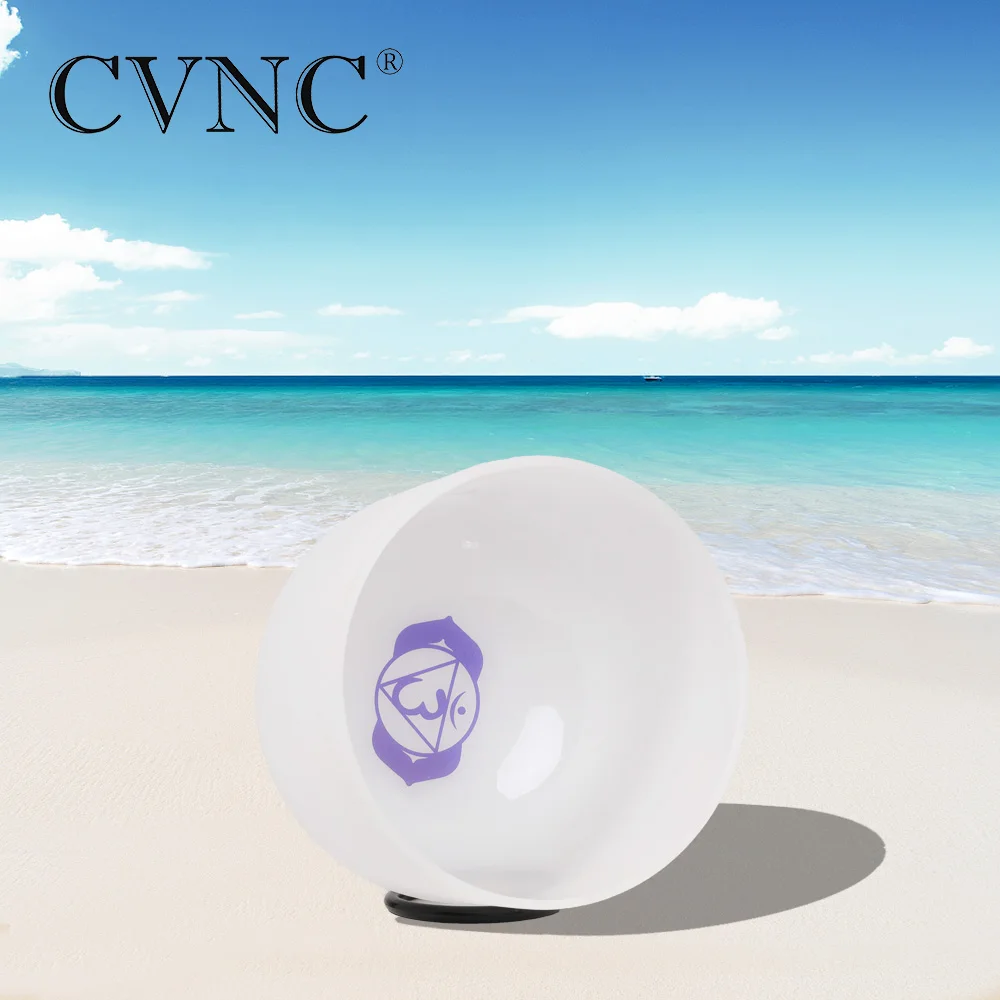 CVNC большая акция 12 &quotNote C #/D #/F #/G #/A # чакра Дизайн Матовый Кварцевый Поющая чаша |