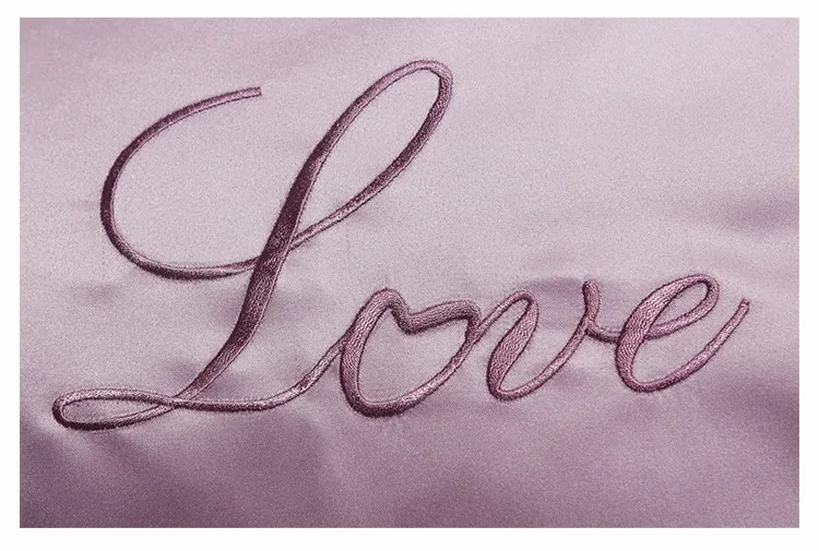 Европейский Lover вышитые AB сторона шелка и хлопка наволочки льда шелковые декоративные наволочки со скрытой молнией гипоаллергенный