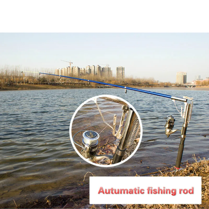 Automatic Fishing Rod FPR Stainless Steel Spinning Reel Fishing Pole Suits Telescopic Fishing Pole Vara De Pesca 2.1m 2.4m 2.7m enlarge