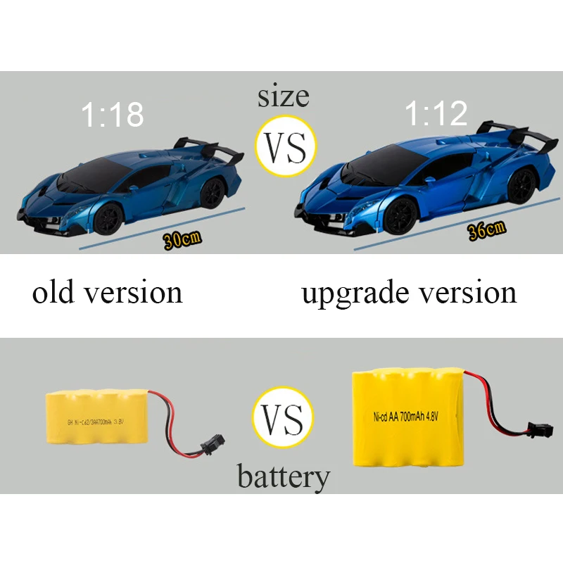 Лидер продаж RC игрушечный автомобиль Трансформация Роботы 4 8 В в 4CH дистанционное