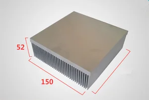 Поставка, плотная зубчатый радиатор с высокой передачей, алюминиевый профиль, радиатор, ширина 150 мм, высота 52 мм, Длина 100150 200300 мм