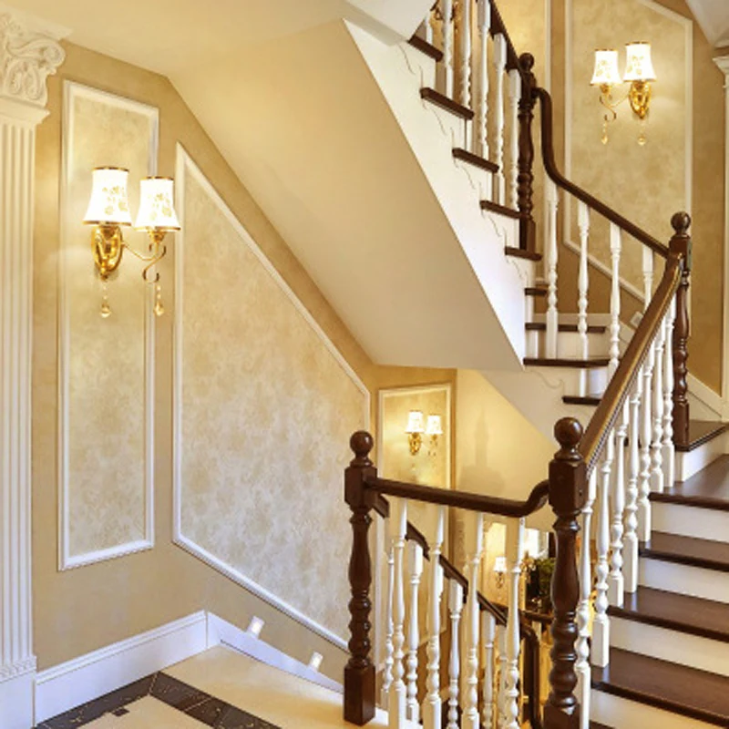 

Modern minimalist led crystal wall lamp bedroom bedside lamp aisle European living room wall wall lamp