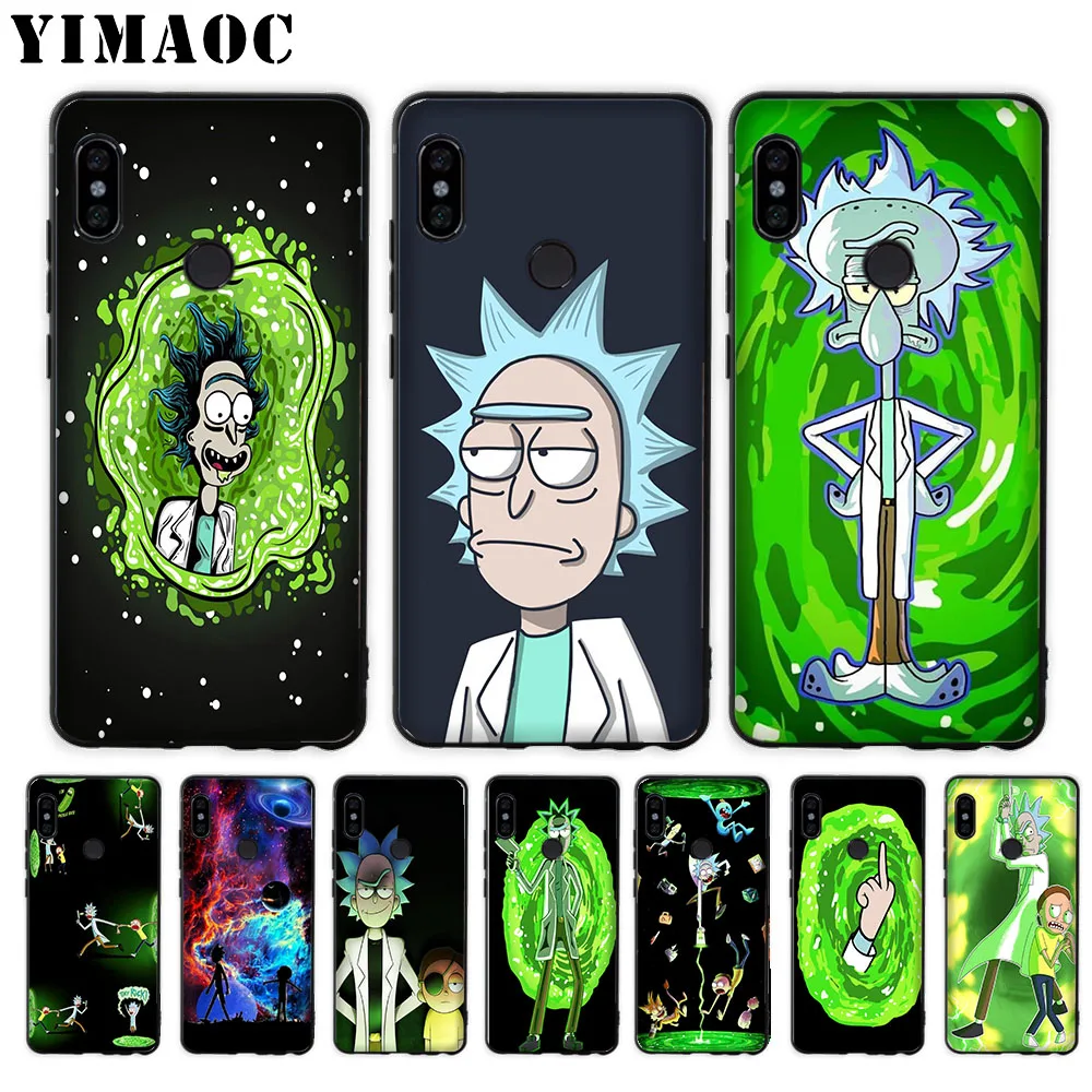 YIMAOC роскошный мягкий чехол Рик и Морти из мультфильма для Xiaomi Mi5 Mi5S Mi6 Mi9 Mi8 Lite SE A1 A2